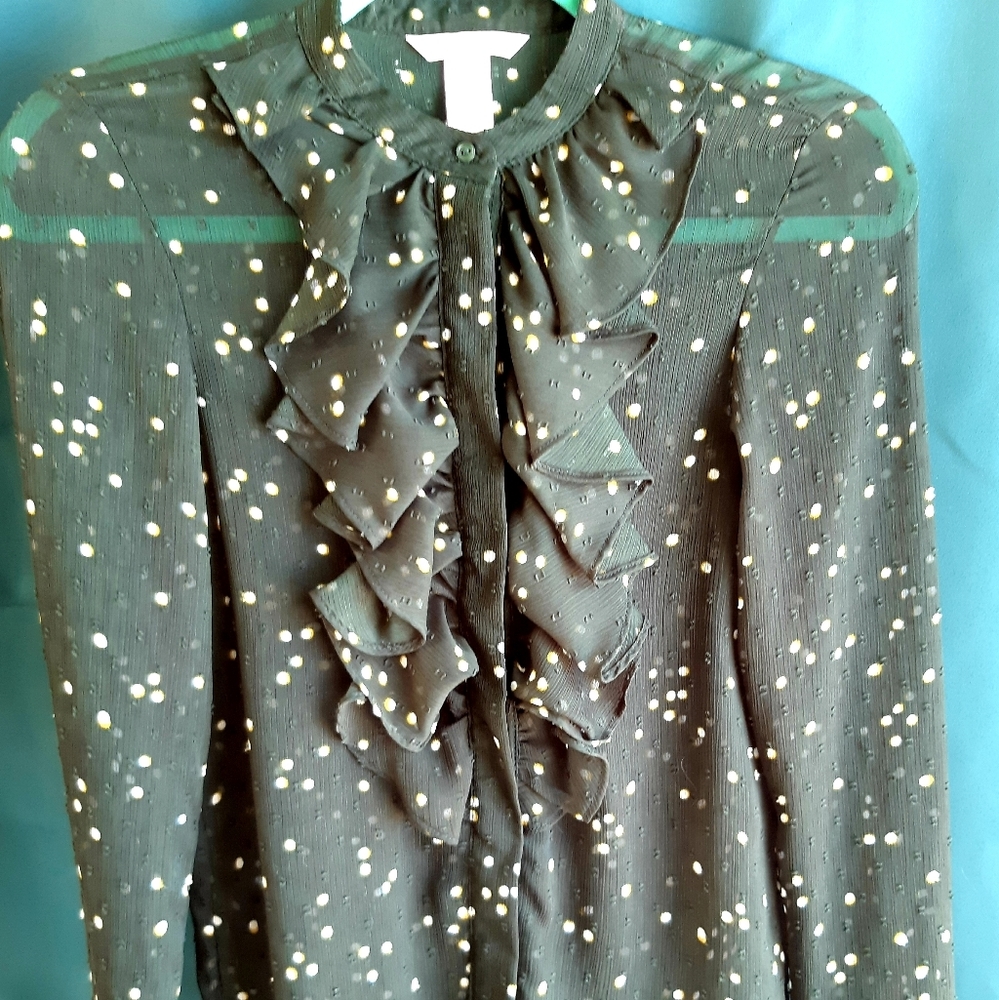 Long Sleeve, Forrest Green Blouse